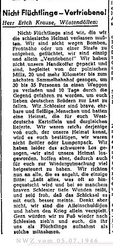 NWZ vom 5. Juli 1946