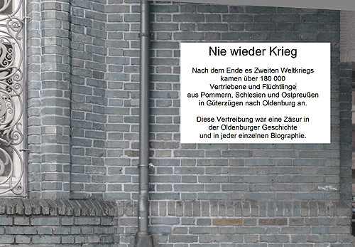 Gedenktafel Fotomontage: Dieter Niebisch